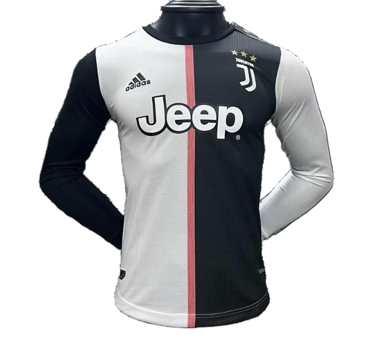 Juventus 2019/20 Home Jersey – Player Version – Long Sleeve – Retro Version
