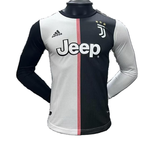 Juventus 2019/20 Home Jersey – Player Version – Long Sleeve – Retro Version
