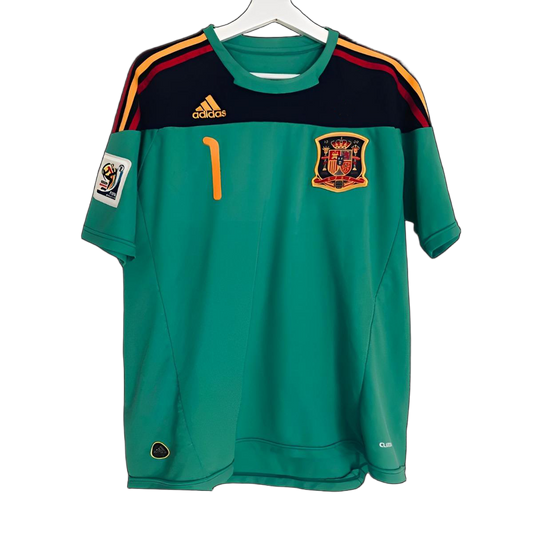 Spain 2010 Goalkeeper Jersey – Retro Version – Green