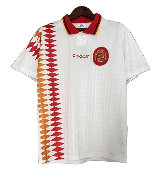 Spain 1994 Away Jersey – Retro Version – White