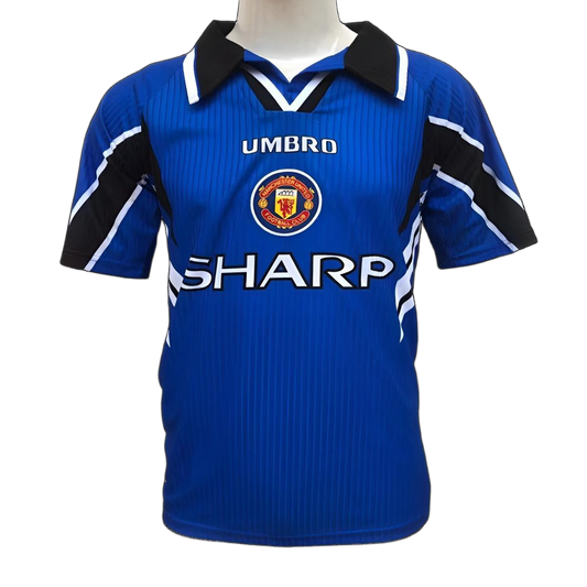 Manchester United 1996/97 Away Jersey – Retro Version – Blue