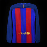 FC Barcelona 2016/17 Home Jersey – Long Sleeve – Retro Version