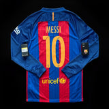 FC Barcelona 2016/17 Home Jersey – Long Sleeve – Retro Version