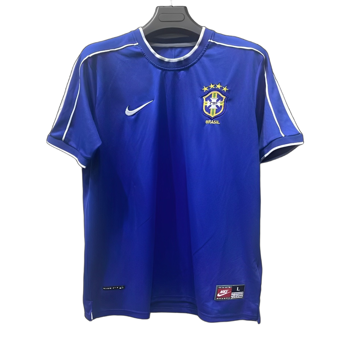 Brazil 1998 Away Jersey – Retro Version – Blue