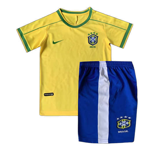 Brazil 1998 Home Kids Kit – Retro Version