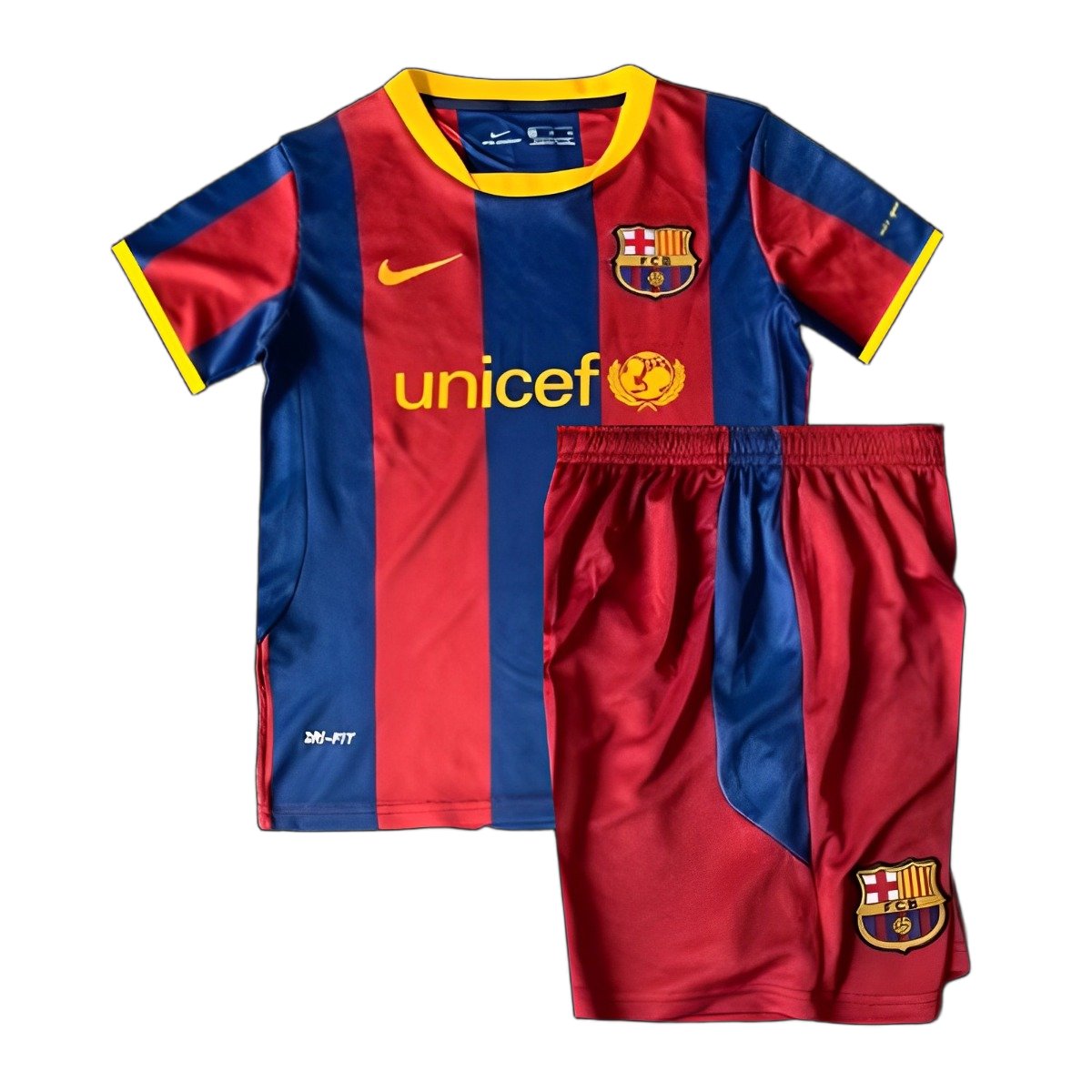 FC Barcelona 2010/11 Home Kids Kit – Retro Version