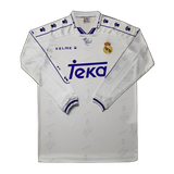 Real Madrid 1995/96 Home Jersey – Long Sleeve – Retro Version