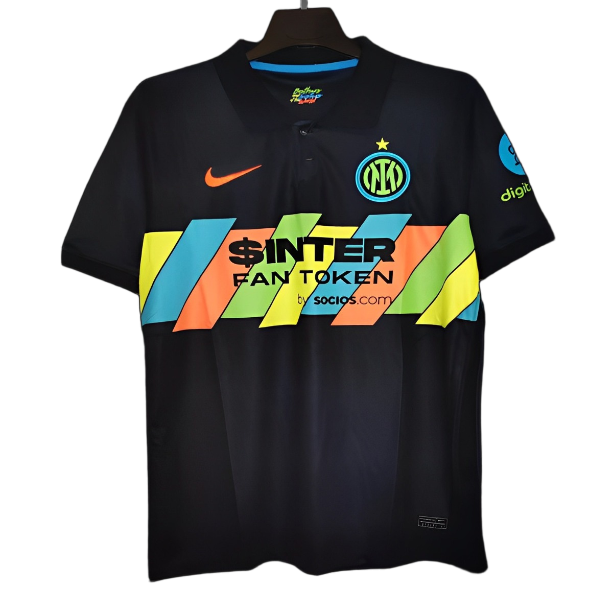 Inter Milan 2021/22 Third Jersey – Retro Version – Black