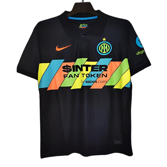 Inter Milan 2021/22 Third Jersey – Retro Version – Black