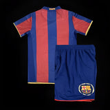 FC Barcelona 2007/08 Home Kids Kit – Retro Version