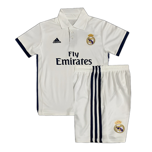 Real Madrid 2016/17 Home Kids Kit – Retro Version