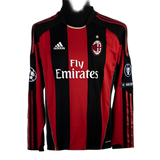 AC Milan 2010/11 Home Jersey – Long Sleeve – Retro Version