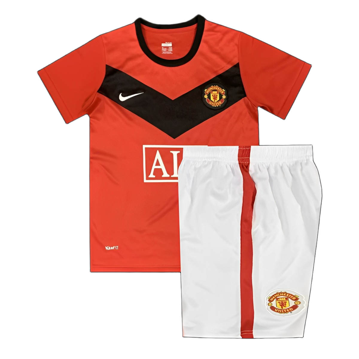 Manchester United 2009/10 Home Kids Kit – Retro Version