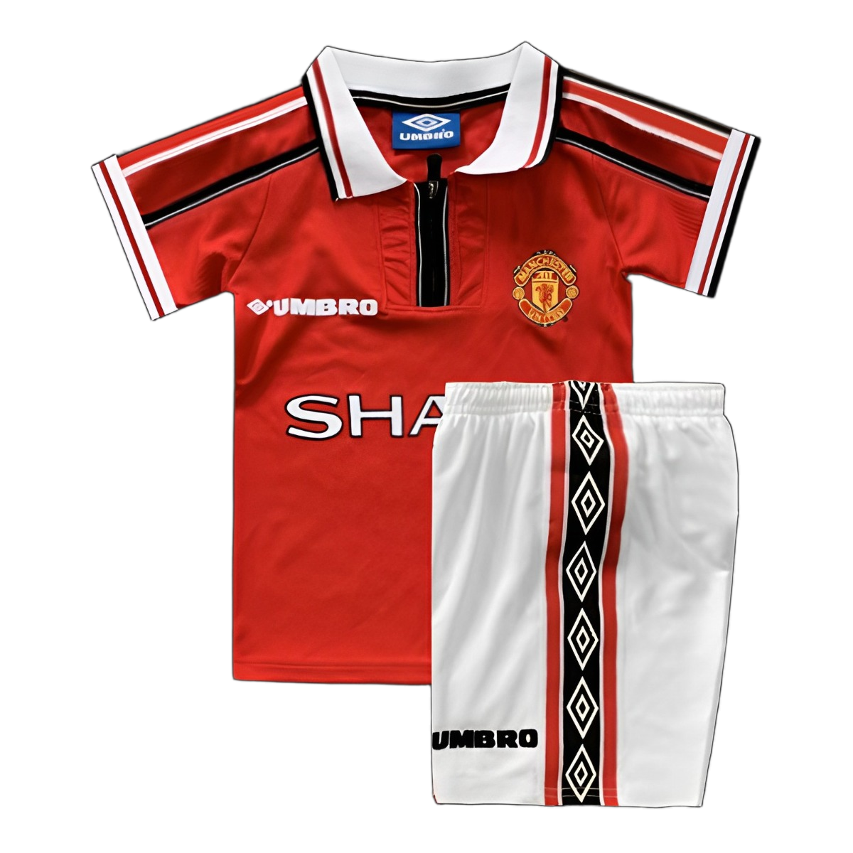 Manchester United 1998/99 Home Kids Kit – Retro Version