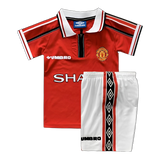 Manchester United 1998/99 Home Kids Kit – Retro Version