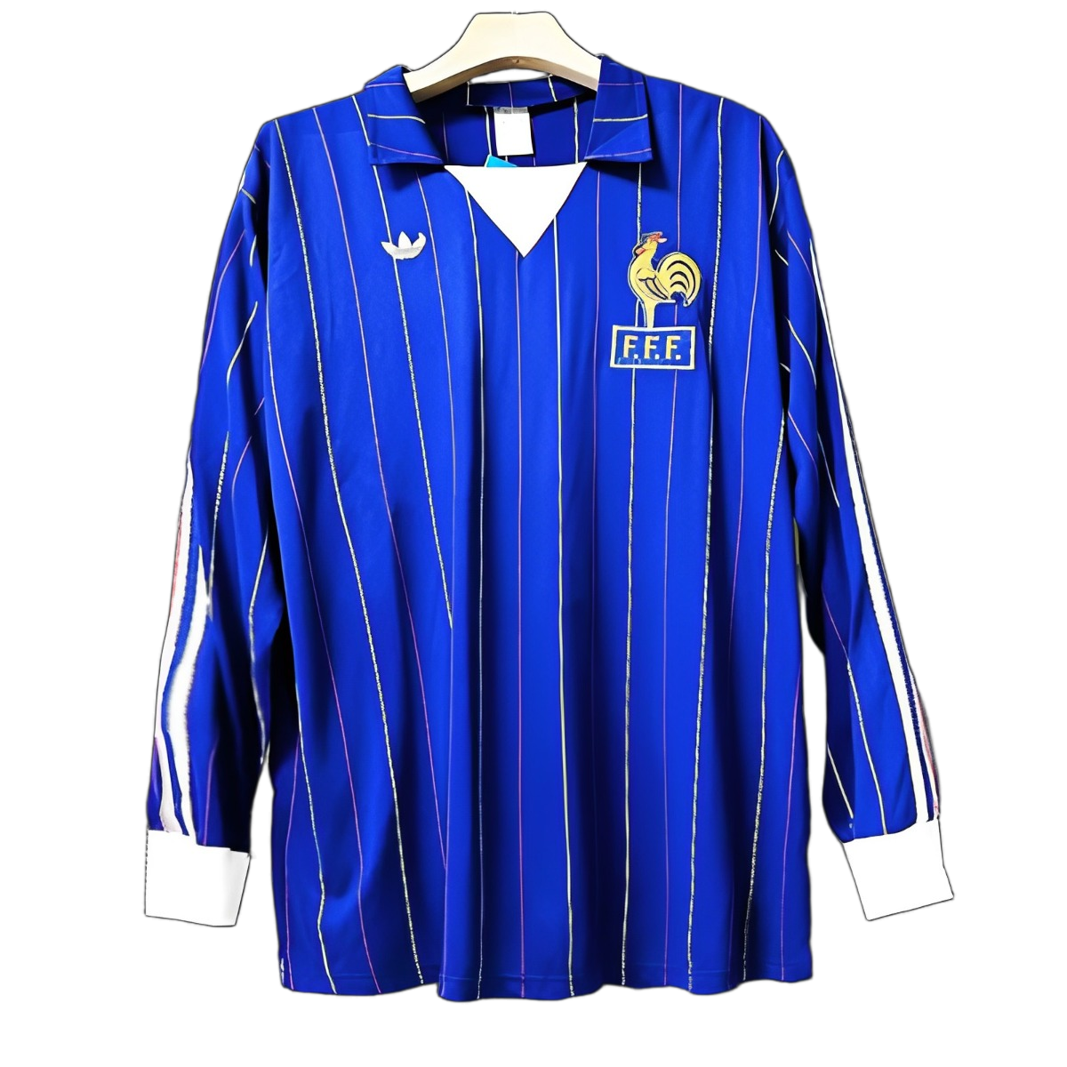 France 1982 Home Jersey – Long Sleeve – Retro Version