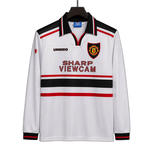 Manchester United 1997/98 Third Jersey – Long Sleeve – Retro Version – White