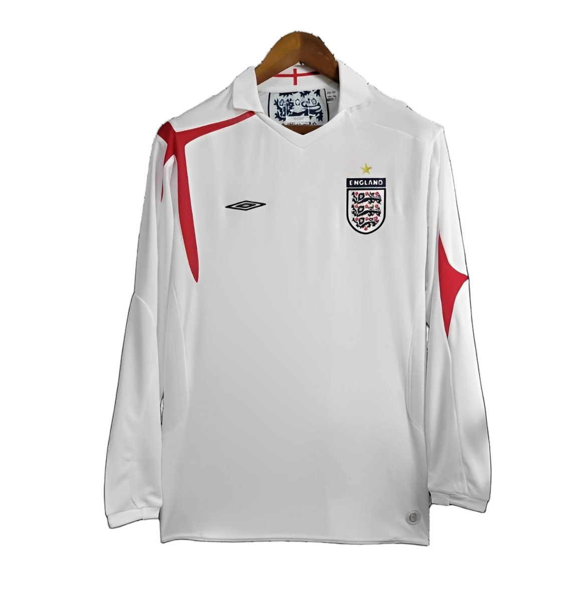 England 2006 Home Jersey – Long Sleeve – Retro Version