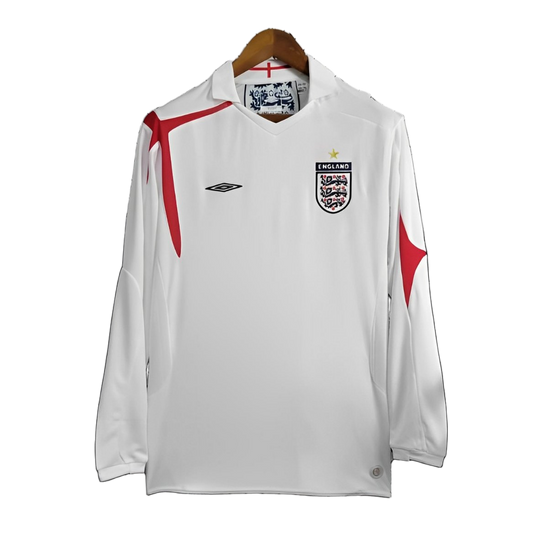 England 2006 Home Jersey – Long Sleeve – Retro Version