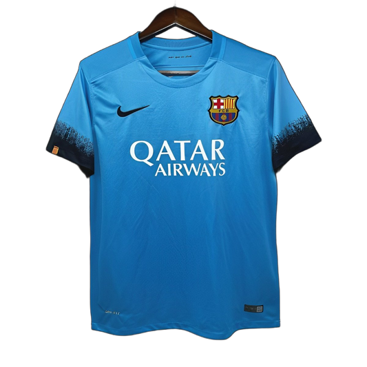 FC Barcelona 2015/16 Third Jersey – Retro Version – Blue