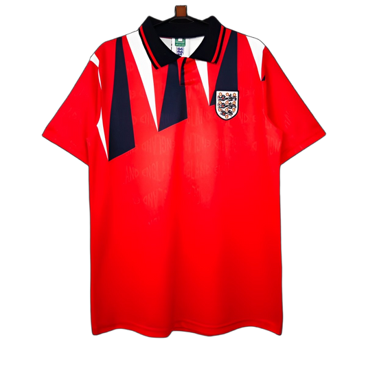 England 1992 Away Jersey – Retro Version – Red