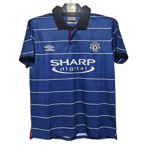 Manchester United 1999/00 Third Jersey – Retro Version – Blue