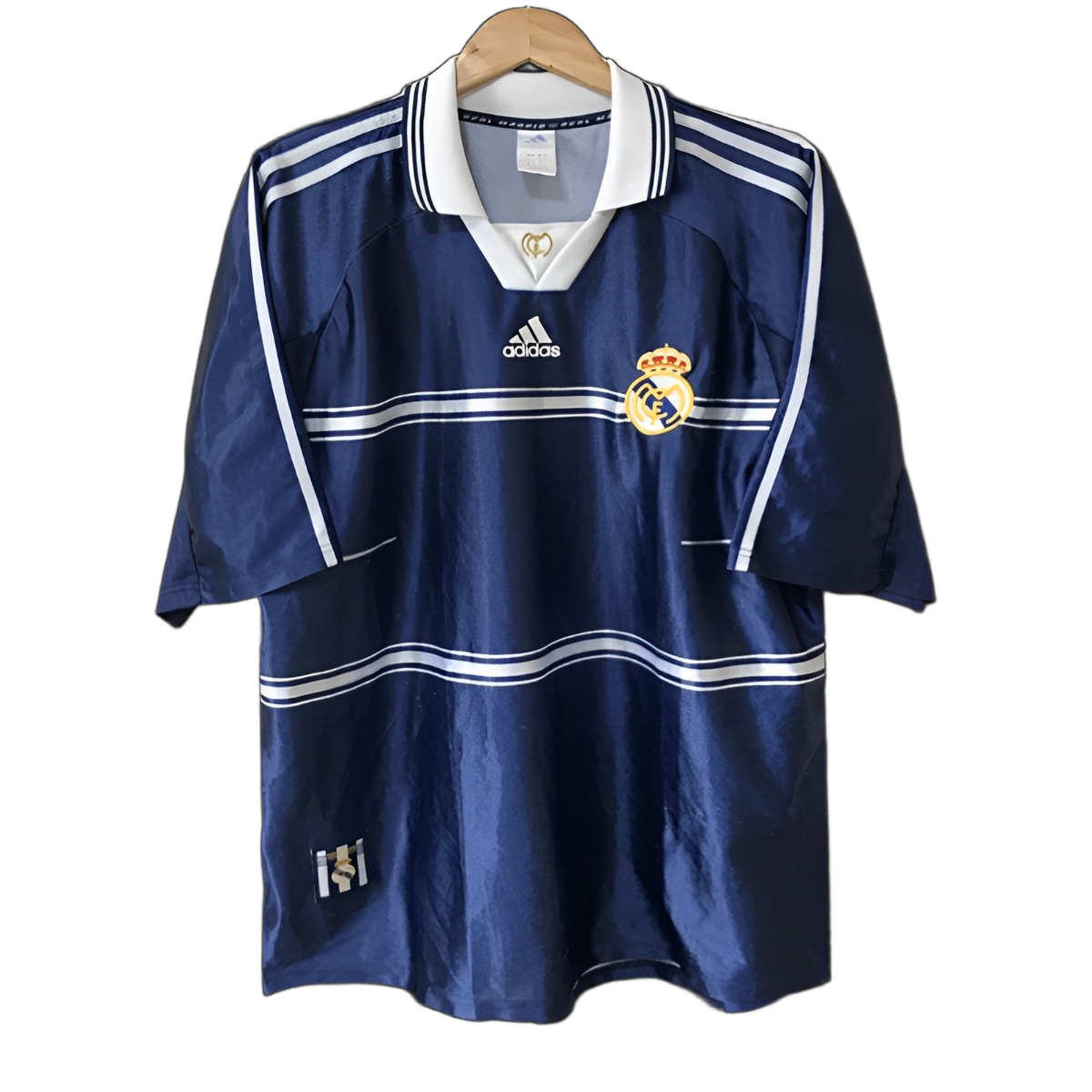 Real Madrid 1998/99 Away Jersey – Retro Version – Blue