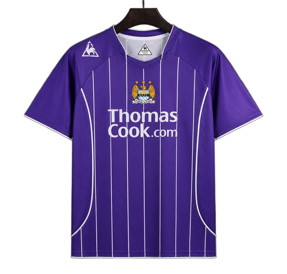 Manchester City 2007/08 Away Jersey – Retro Version – Purple