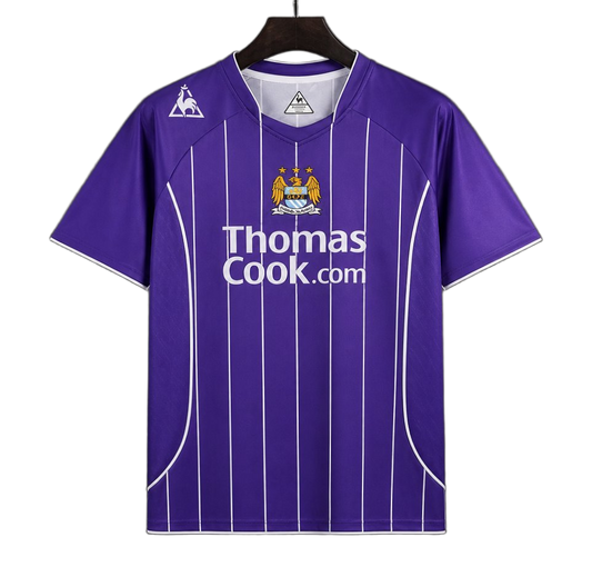 Manchester City 2007/08 Away Jersey – Retro Version – Purple