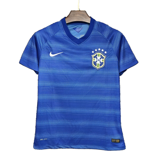 Brazil 2014 Away Jersey – Retro Version – Blue