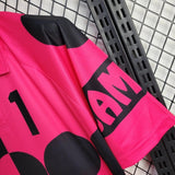 Mexico 1998 Home Jersey – Retro Version – Black/Pink