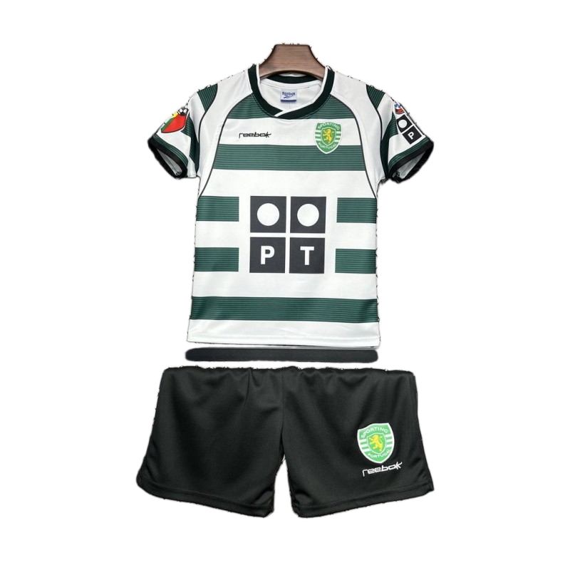 Sporting 2001/03 Home Kids Kit – Retro Version