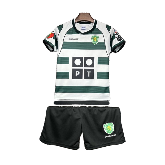 Sporting 2001/03 Home Kids Kit – Retro Version