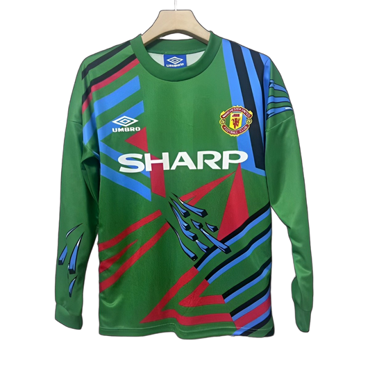 Manchester United 1992/93 Goalkeeper Jersey – Long Sleeve – Retro Version – Green