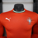 Portugal 2025 Home Jersey – Player Version – Long Sleeve