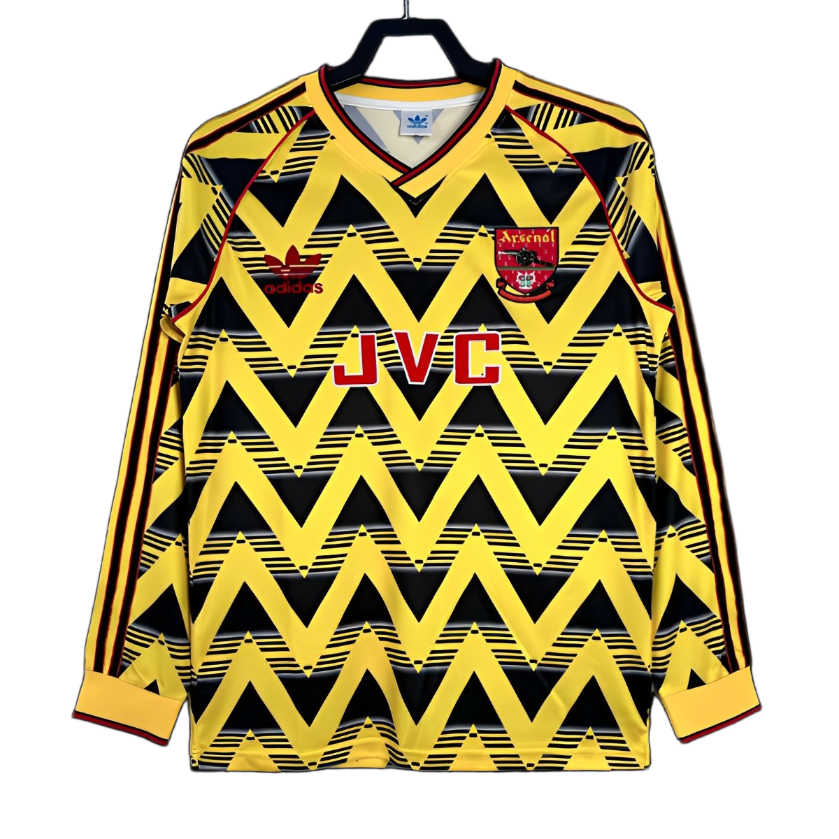 Arsenal 1991/93 Away Jersey – Long Sleeve – Retro Version – Yellow