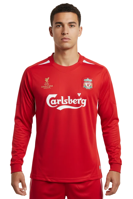 Liverpool 2004/05 Home Jersey – Long Sleeve – Retro Version