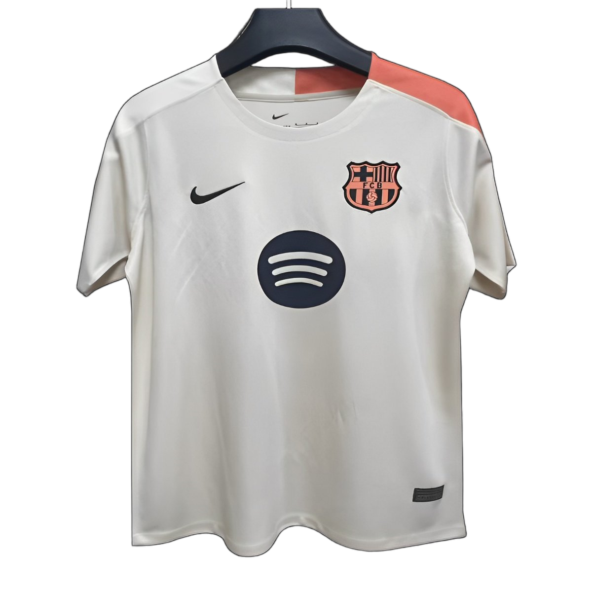 FC Barcelona 2025/26 Pre – Match Training Top – Player Version – Beige