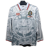 Mexico 1998 Away Jersey – Long Sleeve – Retro Version – White