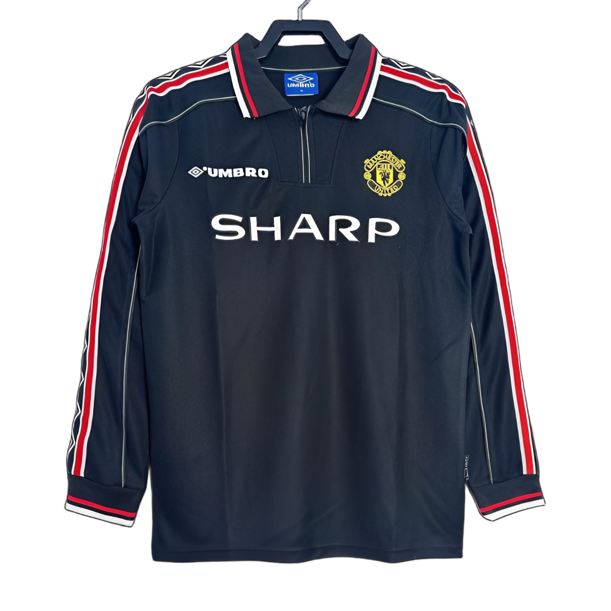 Manchester United 1998/99 Goalkeeper Jersey – Long Sleeve – Retro Version – Navy