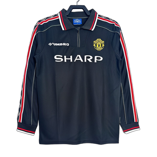 Manchester United 1998/99 Goalkeeper Jersey – Long Sleeve – Retro Version – Navy