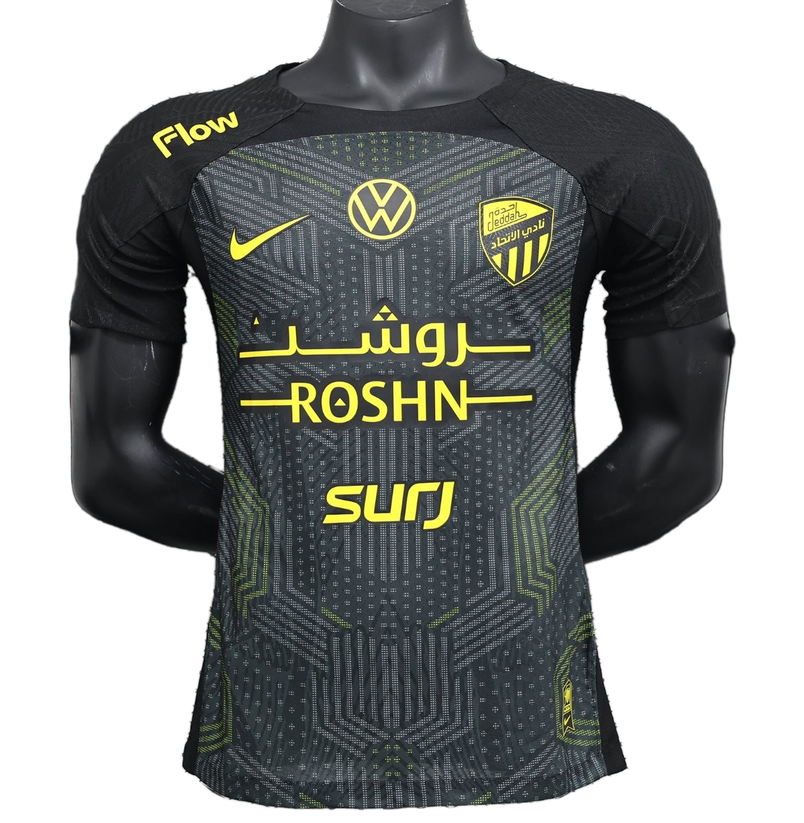 Al – ittihad 2025/26 Third Jersey – Player Version – Black