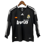Real Madrid 2008/09 Third Jersey – Long Sleeve – Retro Version – Black