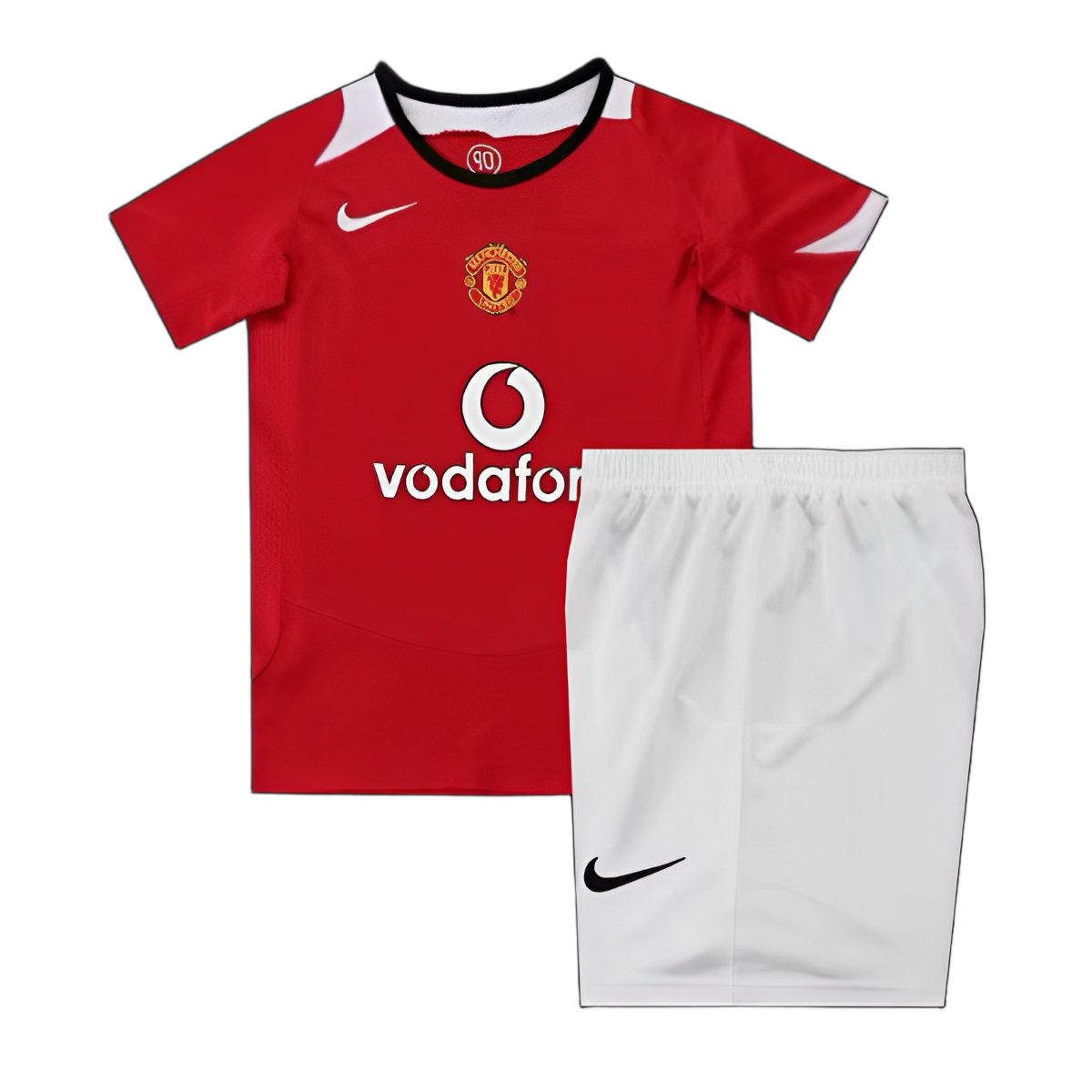 Manchester United 2004/06 Home Kids Kit – Retro Version