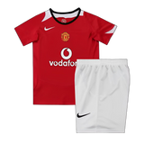 Manchester United 2004/06 Home Kids Kit – Retro Version