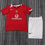 Manchester United 2004/06 Home Kids Kit – Retro Version