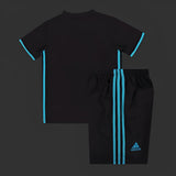 Real Madrid 2017/18 Away Kids Kit – Retro Version – Black