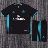 Real Madrid 2017/18 Away Kids Kit – Retro Version – Black