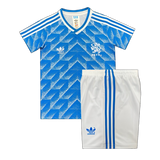 Netherlands 1988 Away Kids Kit – Retro Version – Blue