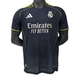Real Madrid 2025/26 Away Jersey – Player Version – Black